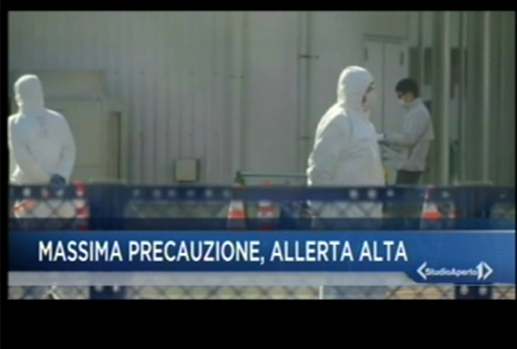Il contagio del coronavirus nei telegiornali italiani