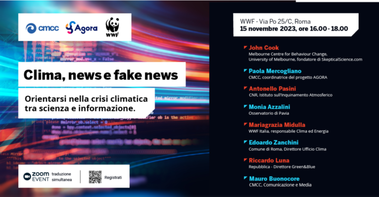 Clima, news e fake news