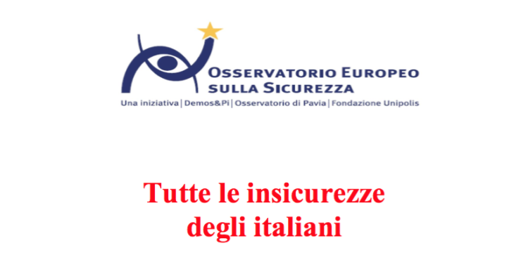 VI Rapporto sulla sicurezza: tutte le insicurezze degli italiani